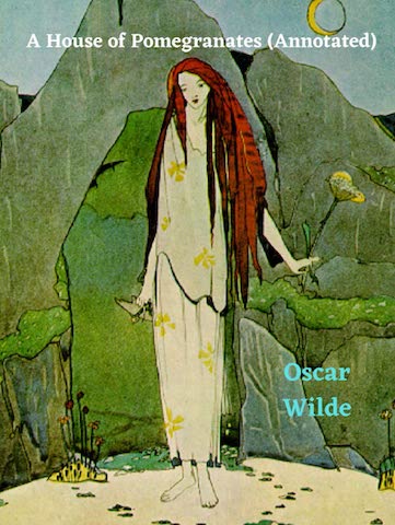 oscar wild book cover, picture of women with red hair with flower