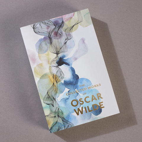 oscar wild book cover, painted patterns
