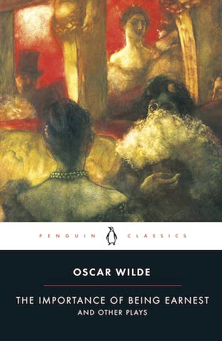 oscar wild play book cover image, women in 1900's